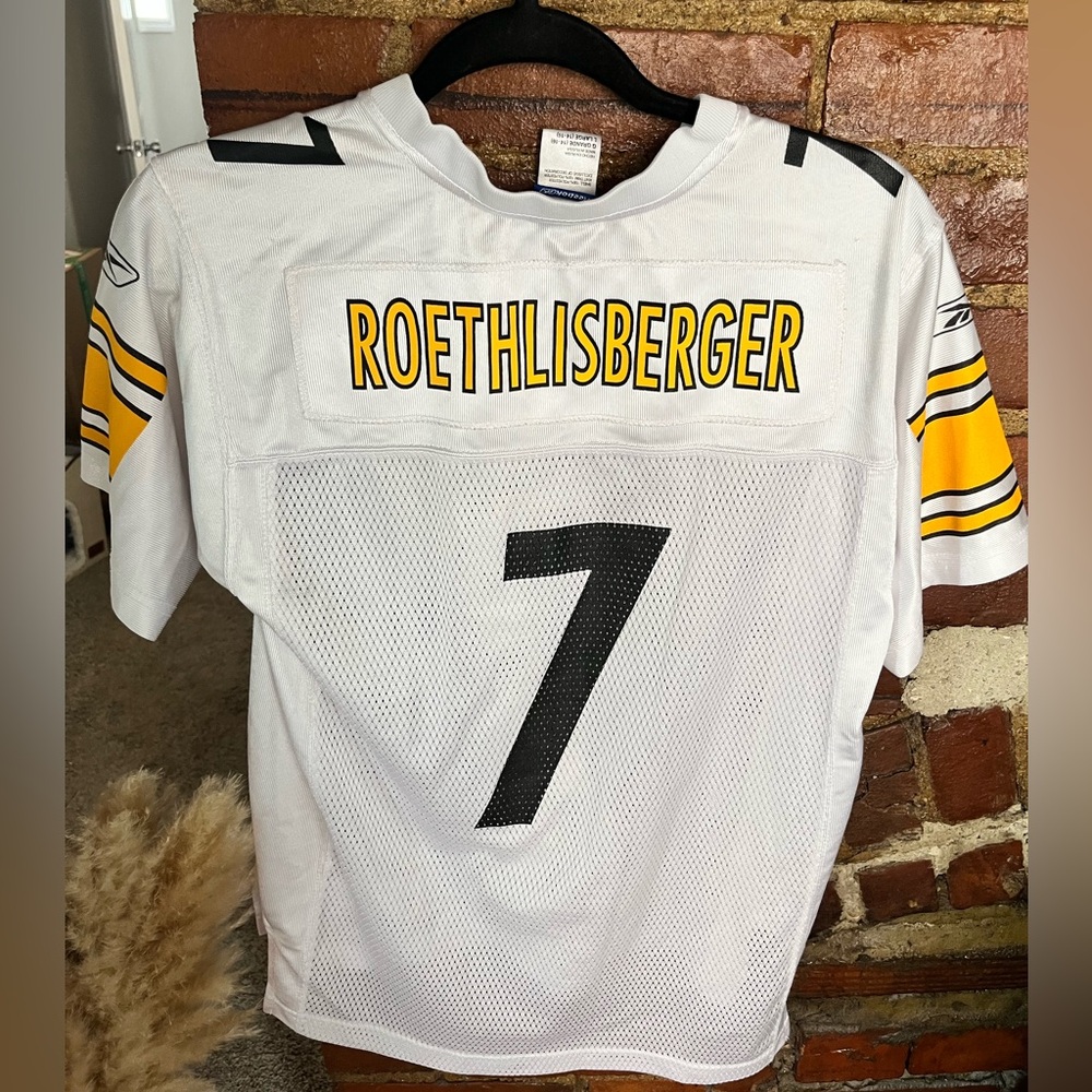 NFL Steelers White Roethlisberger Jersey